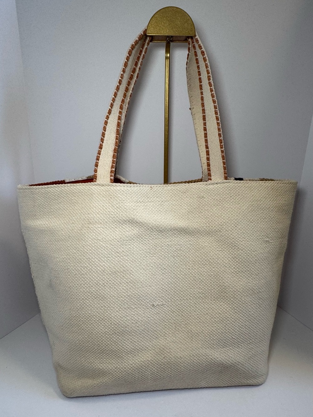 Roolee Culebra Woven Tote Bag - Boho Tassel Knit Stripe Shoulder Bag - Picture 8 of 11